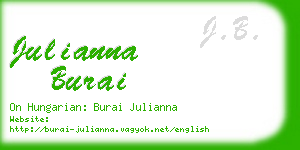 julianna burai business card